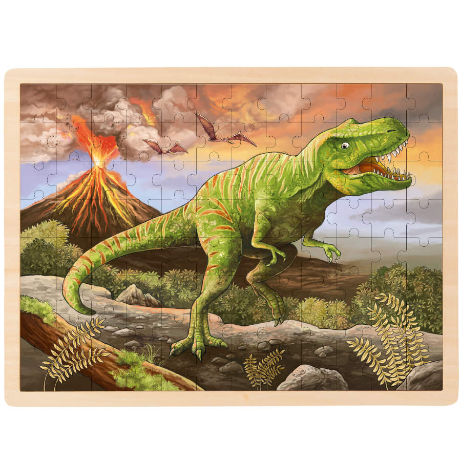 goki - Rahmenpuzzle Holz "T-Rex", 96 Teile goki - Rahmenpuzzle Holz "T-Rex", 96 Teile von goki