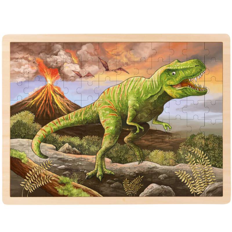 goki - Rahmenpuzzle Holz "T-Rex", 96 Teile von goki