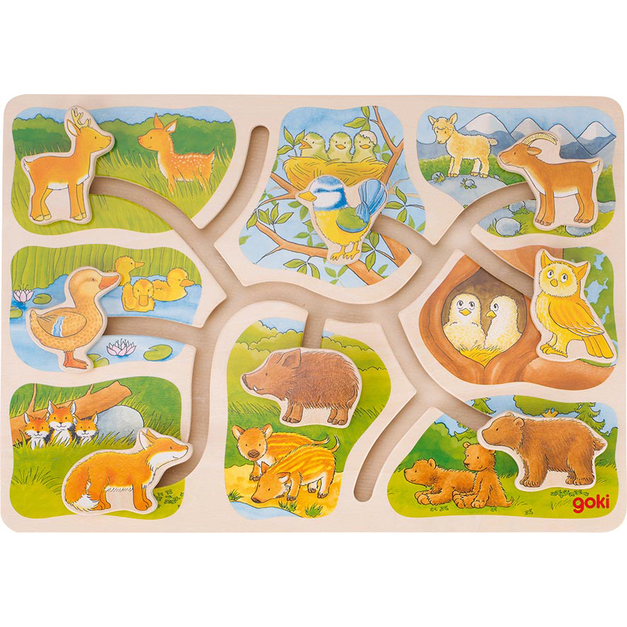 goki - Schiebepuzzle - Wer gehört zu wem? 8 Teile goki - Schiebepuzzle - Wer gehört zu wem? 8 Teile von goki