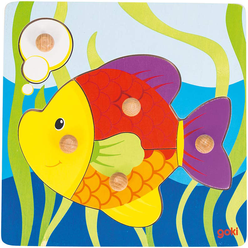 goki - Steckpuzzle Holz - Fisch 6 Teile goki - Steckpuzzle Holz - Fisch 6 Teile von goki
