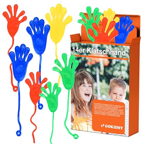 gokidsy 14x Klatschhand Mitgebsel für Kinder: Als Mitbringsel, Gastgeschenk & Giveaway - Glibberhände als Partygeschenke - Kindergeburtstag von Jungen & Mädchen gokidsy 14x Klatschhand Mitgebsel für Kinder: Als Mitbringsel, Gastgeschenk & Giveaway - Glibberhände als Partygeschenke - Kindergeburtstag von Jungen & Mädchen von gokidsy