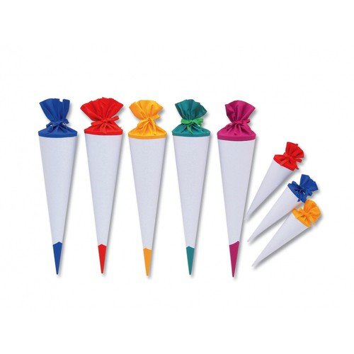 Brueckner - 97840 Bastel-Schultüte 70cm Weiss mit Buntem Filztuch Brueckner - 97840 Bastel-Schultüte 70cm Weiss mit Buntem Filztuch von goldbuch