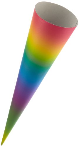 Goldbuch 97819 - Bastelschultüte 70 cm, Regenbogenfarben von goldbuch