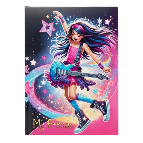 goldbuch 43 056 Freundebuch Star Melody, Freundschaftsbuch DIN A5 mit 84 illustrierte Seiten, für Kita, Hort und Grundschule, für Beste Freunde in der Schulzeit, Kunstdruck Einband mit Popstar-Motiv goldbuch 43 056 Freundebuch Star Melody, Freundschaftsbuch DIN A5 mit 84 illustrierte Seiten, für Kita, Hort und Grundschule, für Beste Freunde in der Schulzeit, Kunstdruck Einband mit Popstar-Motiv von goldbuch