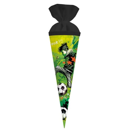 goldbuch 93 133 Geschenktüte 35 cm Stürmer, Schultüte mit Motiv Fußballer, Geschenkverpackung 35 x 11,5 cm, Geschwistertüte für Jungen und Mädchen, Zuckertüte aus Lackkarton mit Filzverschluss, Grün goldbuch 93 133 Geschenktüte 35 cm Stürmer, Schultüte mit Motiv Fußballer, Geschenkverpackung 35 x 11,5 cm, Geschwistertüte für Jungen und Mädchen, Zuckertüte aus Lackkarton mit Filzverschluss, Grün von goldbuch