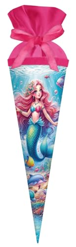 goldbuch 93 162 Geschenktüte 35 cm Prinzessin AQUARINA, Geschwistertüte Meerblau, Schultüte mit Motiv Meerjungfrau, Geschenkverpackung 35 x 11,5 cm, Zuckertüte aus Lackkarton mit Filzverschluss goldbuch 93 162 Geschenktüte 35 cm Prinzessin AQUARINA, Geschwistertüte Meerblau, Schultüte mit Motiv Meerjungfrau, Geschenkverpackung 35 x 11,5 cm, Zuckertüte aus Lackkarton mit Filzverschluss von goldbuch