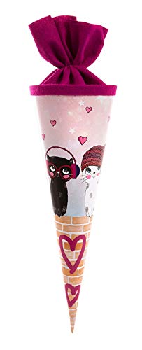 goldbuch 93099 Geschwistertüte 35 cm, Schultüte für Mädchen, Zuckertüte mit Motiv Music for Cats, Geschenktüte aus Lackkarton mit Filzverschluss, zur Einschulung und Schulanfang, ca. 35 x 11,5 cm goldbuch 93099 Geschwistertüte 35 cm, Schultüte für Mädchen, Zuckertüte mit Motiv Music for Cats, Geschenktüte aus Lackkarton mit Filzverschluss, zur Einschulung und Schulanfang, ca. 35 x 11,5 cm von goldbuch