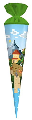 goldbuch 97 124 Schultüte Mein Game, Einschulungstüte mit bunter Szenerie als Motiv, Länge 70 cm, Durchmesser 19 cm, Zuckertüte für Jungen und Mädchen, Geschenktüte aus Lackkarton mit Filzverschluss goldbuch 97 124 Schultüte Mein Game, Einschulungstüte mit bunter Szenerie als Motiv, Länge 70 cm, Durchmesser 19 cm, Zuckertüte für Jungen und Mädchen, Geschenktüte aus Lackkarton mit Filzverschluss von goldbuch