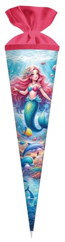 goldbuch 97 162 Schultüte Prinzessin Aquarina 70 cm rund, Zuckertüte Pferd 70 x 19 cm, Geschenktüte mit Meerjungfrauen-Motiv, Geschenkverpackung aus Lackkarton, mit Filzverschluss, Kostümaccessoire goldbuch 97 162 Schultüte Prinzessin Aquarina 70 cm rund, Zuckertüte Pferd 70 x 19 cm, Geschenktüte mit Meerjungfrauen-Motiv, Geschenkverpackung aus Lackkarton, mit Filzverschluss, Kostümaccessoire von goldbuch