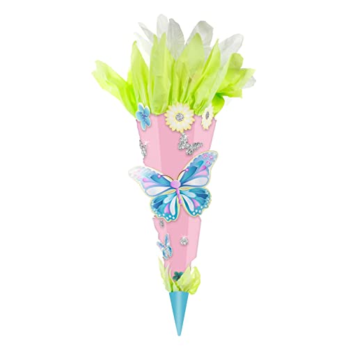 goldbuch 97 723 Schultüten-Bastelset Schmetterlinge, 3D Zuckertüte ca. 70 cm, Schultüte zum Basteln und Gestalten, Geschenktüte für Jungen und Mädchen, aus Karton, zur Einschulung und Schulanfang goldbuch 97 723 Schultüten-Bastelset Schmetterlinge, 3D Zuckertüte ca. 70 cm, Schultüte zum Basteln und Gestalten, Geschenktüte für Jungen und Mädchen, aus Karton, zur Einschulung und Schulanfang von goldbuch