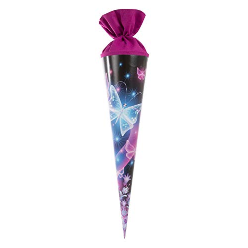 goldbuch 97062 Schultüte 70 cm, Zuckertüte mit Schmetterling Motiv, Geschenktüte aus Lackkarton, Geschenkverpackung zur Einschulung und Schulanfang goldbuch 97062 Schultüte 70 cm, Zuckertüte mit Schmetterling Motiv, Geschenktüte aus Lackkarton, Geschenkverpackung zur Einschulung und Schulanfang von goldbuch