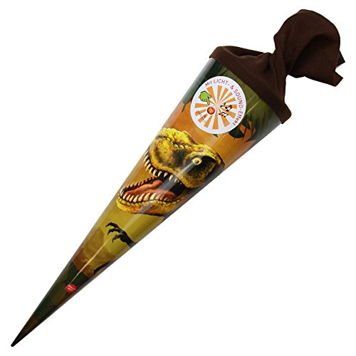 goldbuch 97574 Schultüte 70 cm, mit Licht- und Soundeffekten, Zuckertüte mit Dinosaurier Motiv, Dino Geschenktüte aus Lackkarton, Geschenkverpackung zur Einschulung und Schulanfang goldbuch 97574 Schultüte 70 cm, mit Licht- und Soundeffekten, Zuckertüte mit Dinosaurier Motiv, Dino Geschenktüte aus Lackkarton, Geschenkverpackung zur Einschulung und Schulanfang von goldbuch