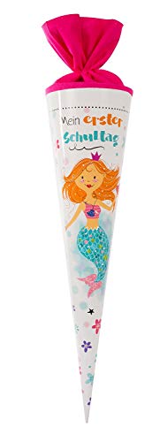 goldbuch 97582 Schultüte 70cm für Mädchen, Zuckertüte mit Motiv Fräulein Meer, Geschenktüte aus Lackkarton mit Filzverschluss, zur Einschulung und Schulanfang, Meerjungfrau Tüte ca. 70x 19cm goldbuch 97582 Schultüte 70cm für Mädchen, Zuckertüte mit Motiv Fräulein Meer, Geschenktüte aus Lackkarton mit Filzverschluss, zur Einschulung und Schulanfang, Meerjungfrau Tüte ca. 70x 19cm von goldbuch