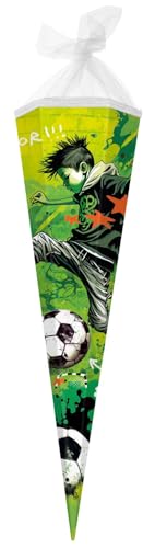 goldbuch 98 133 Schultüte 85 cm Stürmer, Zuckertüte 6-eckig, Geschenktüte mit Fußballer-Motiv, Geschenkverpackung aus Lackkarton, Einschulungstüte mit Netzverschluss, ca. 85 x 24 x 20 cm, grün goldbuch 98 133 Schultüte 85 cm Stürmer, Zuckertüte 6-eckig, Geschenktüte mit Fußballer-Motiv, Geschenkverpackung aus Lackkarton, Einschulungstüte mit Netzverschluss, ca. 85 x 24 x 20 cm, grün von goldbuch