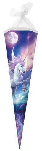 goldbuch 98 152 Schultüte 85 cm Diana, Zuckertüte 6-eckig, Geschenktüte mit Einhorn-Motiv, Geschenkverpackung aus Lackkarton, Einschulungstüte mit Netzverschluss, ca. 85 x 24 x 20 cm, blau weiß goldbuch 98 152 Schultüte 85 cm Diana, Zuckertüte 6-eckig, Geschenktüte mit Einhorn-Motiv, Geschenkverpackung aus Lackkarton, Einschulungstüte mit Netzverschluss, ca. 85 x 24 x 20 cm, blau weiß von goldbuch