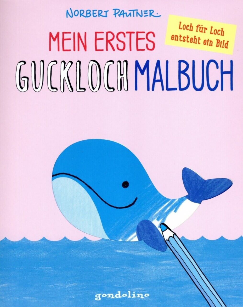 Kinderbuch Mein erstes Guckloch-Malbuch von gondolino