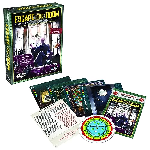 Think Fun - Escape The Room: Das Geheimnis der Zuflucht von Dr. Gravely, Logikspiel für Erwachsene, 3-8 Spieler, Alter 13 Jahre von ThinkFun