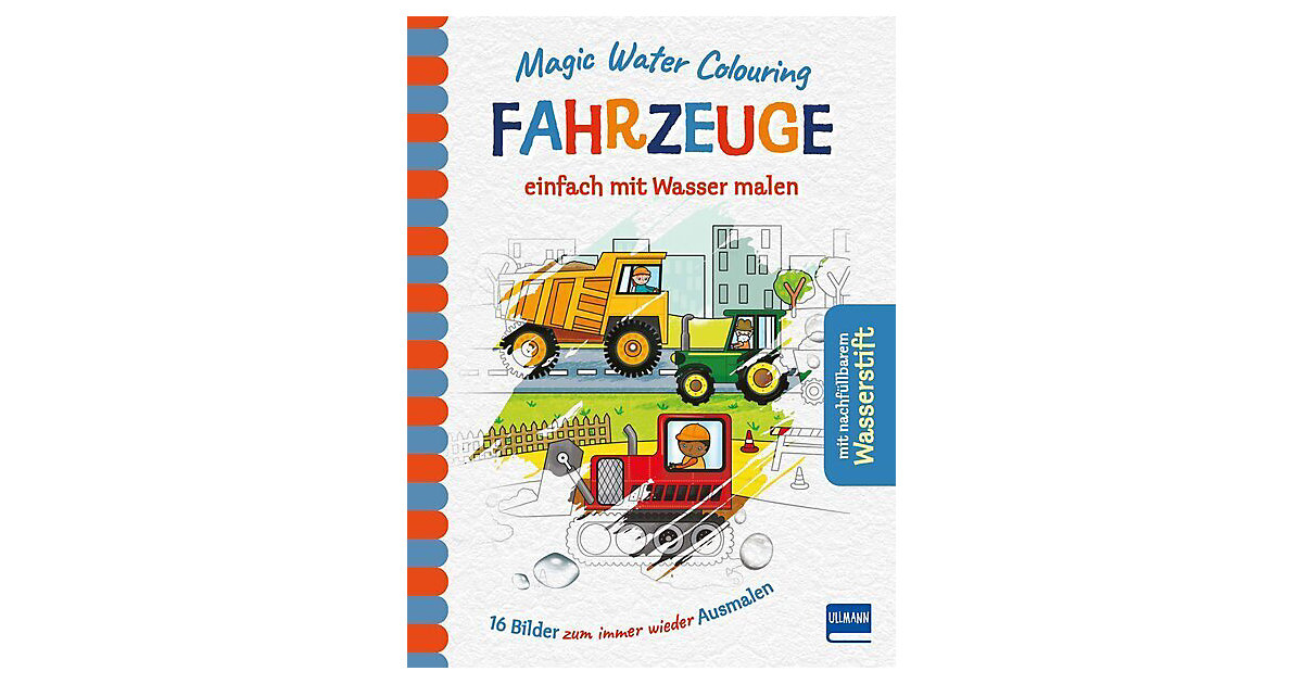 Buch - Magic Water Colouring: Fahrzeuge einfach mit Wasser malen, mit Stift von h.f.ullmann Verlag