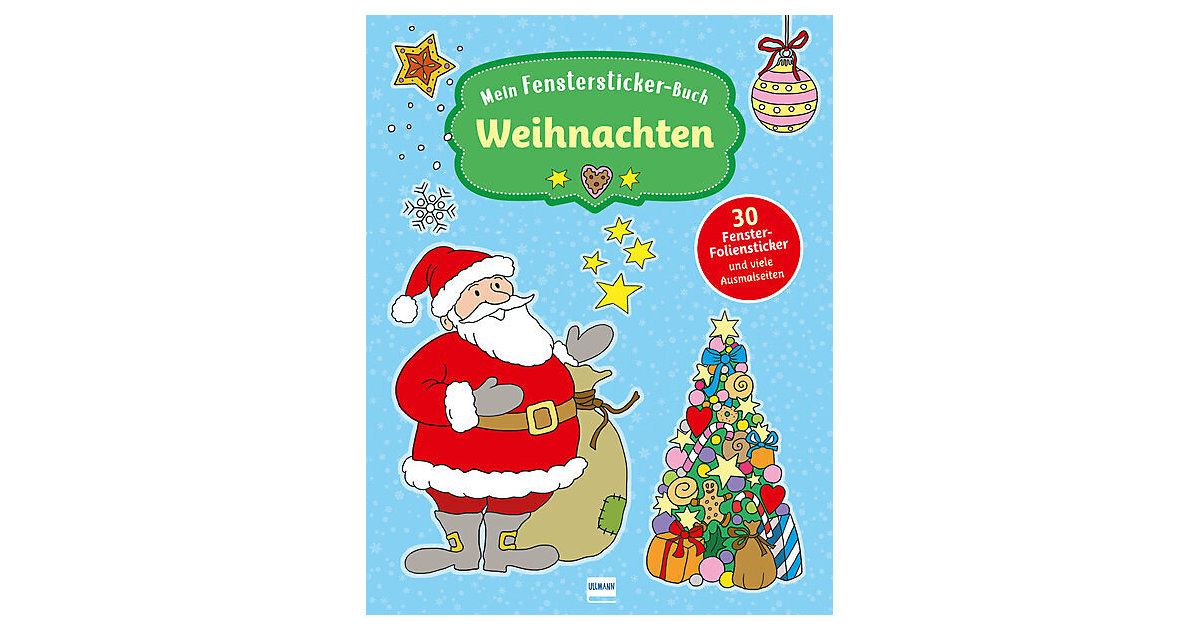 Buch - Mein Fenstersticker-Buch Weihnachten, m. 30 Beilage von h.f.ullmann Verlag
