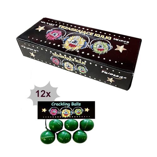 h2i Crackling Balls - Knisterbälle I 72 Stück I Party Spaß für Klein & Groß I Kinder & Jugendfeuerwerk ab 12 Jahre I Ganzjahresfeuerwerk - Kategorie F1 von h2i