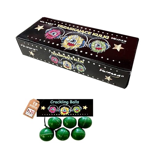 h2i Crackling Knisterbälle | 72 Stück | Party Spaß für Klein & Groß I für Silvester, Halloween & Party Mitbringsel | Kinder & Jugendfeuerwerk | k | Ganzjahresfeuerwerk Kat. F1 von h2i
