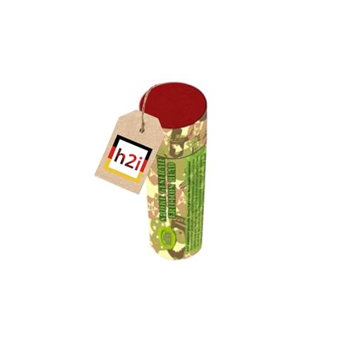 h2i Rauchgenerator mit Reibkopf| 1 Stück | Grün | +/- 60 sec | Rauch Vulkan Fontäne | Rauchtopf Rauchgenerator Rauchbombe | dichter kräftiger Rauch | Ganzjahresfeuerwerk Kat T1/F1 von h2i
