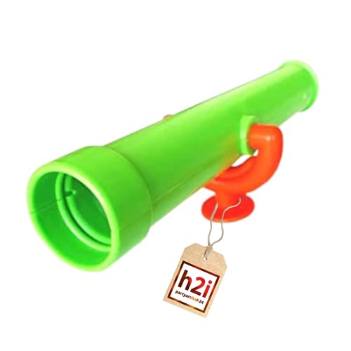 h2i Teleskop Spielturm & Spielhaus | Kinder-Fernrohr aus wetterfestem Kunststoff | ohne optische Vergrößerung | Kinder-Teleskop | Spielturm Zubehör | grün h2i Teleskop Spielturm & Spielhaus | Kinder-Fernrohr aus wetterfestem Kunststoff | ohne optische Vergrößerung | Kinder-Teleskop | Spielturm Zubehör | grün von h2i