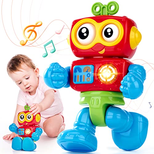 Baby Spielzeug 1 Jahr Activity Roboter Montessori Spielzeug Baby ab 9 12 18 Monate Musikalische Licht Klang Babyspielzeug für Kleinkinder Junge Mädchen Geschenk von hahaland