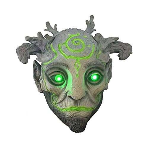 hahuha Halloween Party Spirit Leuchtende realistische Maske/Gesicht LED-Kostüme Maske Maske Party (A-4, Einheitsgröße) von hahuha