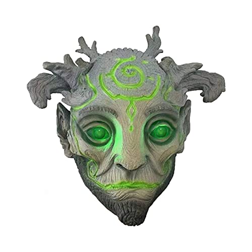 hahuha Halloween Party Spirit Leuchtende realistische Maske/Gesicht LED-Kostüme Maske Party (B-4, Einheitsgröße) von hahuha
