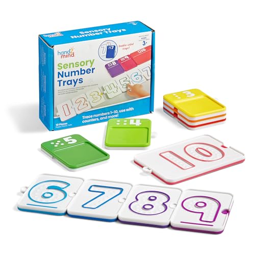 Learning Resources Sensorische Zahlentafeln, Lernspielzeug für Kinder ab 3 Jahren, Fingerspurentafel zum Lernen von Mathe, Zahlenspuren, Zählen von 1-10, Unterrichtsmaterial Learning Resources Sensorische Zahlentafeln, Lernspielzeug für Kinder ab 3 Jahren, Fingerspurentafel zum Lernen von Mathe, Zahlenspuren, Zählen von 1-10, Unterrichtsmaterial von hand2mind