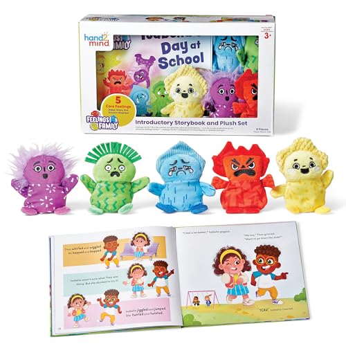 Learning Resources 96317 Gefühle entdecken Set für die ganze Familie, Spielzeug Jungen und Mädchen, Bücher für 3-Jährige, enthält 5 Weichtiere, die Emotionen darstellen, Multicolor Learning Resources 96317 Gefühle entdecken Set für die ganze Familie, Spielzeug Jungen und Mädchen, Bücher für 3-Jährige, enthält 5 Weichtiere, die Emotionen darstellen, Multicolor von hand2mind