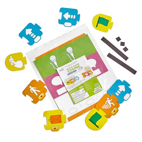 Learning Resources Magnetisches ScratchJr Coding Demonstrations‑Set, 170 Teile – Frühes Programmieren von hand2mind