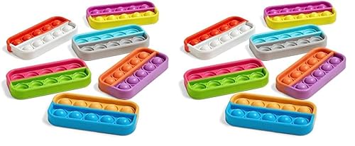 Learning Resources Sensorik-Poppits 10er-Blöcke, 10er-Blöcke für den Matheunterricht, Stressabbau-Spielzeug zum Eindrücken, Feinmotorik-Spielzeug, drücken und zählen (Packung mit 2) von hand2mind