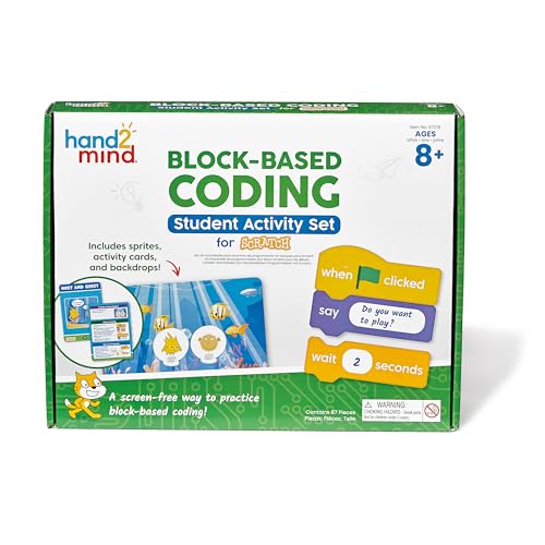 hand2mind Blockbasierte Codierung Schüler-Aktivitätsset zum Rubbeln hand2mind Blockbasierte Codierung Schüler-Aktivitätsset zum Rubbeln von hand2mind