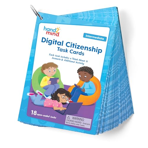 hand2mind Digital Citizenship Intermediate Task Cards, Ages 8+, Computer Science & Technology for Kids 8-12, STEM-Projekte, STEM-Aktivitäten für Klassenzimmer, Wissenschaftsklassenzimmer Supplies hand2mind Digital Citizenship Intermediate Task Cards, Ages 8+, Computer Science & Technology for Kids 8-12, STEM-Projekte, STEM-Aktivitäten für Klassenzimmer, Wissenschaftsklassenzimmer Supplies von hand2mind