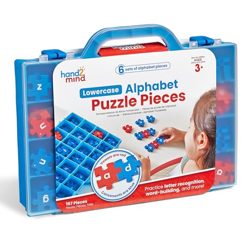 hand2mind Kleinbuchstaben-Alphabet-Puzzleteile, Rechtschreibspielzeug für Kinder 3–5, Wortbau-Puzzles, Buchstabenerkennung für Vorschüler, Kleinkind-ABC-Lernspielzeug, Wissenschaft des Lesens von hand2mind Kleinbuchstaben-Alphabet-Puzzleteile, Rechtschreibspielzeug für Kinder 3–5, Wortbau-Puzzles, Buchstabenerkennung für Vorschüler, Kleinkind-ABC-Lernspielzeug, Wissenschaft des Lesens von von hand2mind