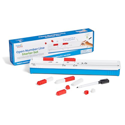 hand2mind Offenes Zahlenlinien-Starter-Set, Whiteboard, trocken abwischbare Zahlenzeilen für Schüler, Addition und Subtraktion, pädagogische Mathematik-Manipulationen, Klassenzimmer-Zubehör für hand2mind Offenes Zahlenlinien-Starter-Set, Whiteboard, trocken abwischbare Zahlenzeilen für Schüler, Addition und Subtraktion, pädagogische Mathematik-Manipulationen, Klassenzimmer-Zubehör für von hand2mind