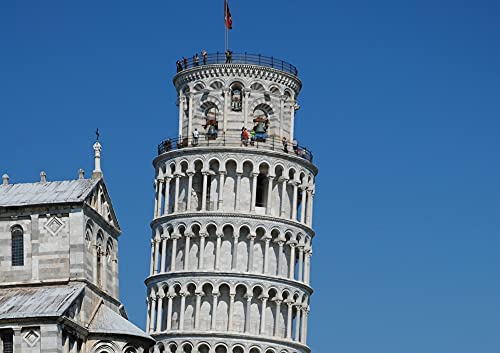 HANSEPUZZLE 59972 - Der schiefe Turm von Pisa Puzzle 130 Teile | Reisen Puzzle mit hochwertiger Puzzle Aufbewahrung: Kartonbox und wiederverschließbarem Beutel | Puzzle-Maße: 28,7 x 20 cm von hansepuzzle