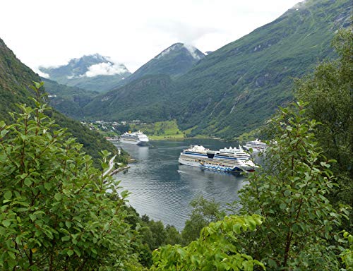 hansepuzzle 73065 - Norwegen Puzzle 1000 Teile | Reisen Puzzle mit hochwertiger Puzzle Aufbewahrung: Kartonbox und Wieder verschließbarem Beutel | Puzzle-Maße: 60 x 46 cm von hansepuzzle