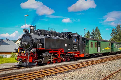 HANSEPUZZLE 108333 - Lokomotive Puzzle 500 Teile | Fortbewegung Mit Hochwertiger Aufbewahrung: Kartonbox Und Wiederverschließbarem Beutel | Maße: 46 x 30 cm HANSEPUZZLE 108333 - Lokomotive Puzzle 500 Teile | Fortbewegung Mit Hochwertiger Aufbewahrung: Kartonbox Und Wiederverschließbarem Beutel | Maße: 46 x 30 cm von hansepuzzle