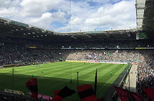 Hansepuzzle 15673 - Fussball-Stadion Puzzle 500 Teile | Sport Mit Hochwertiger Aufbewahrung: Kartonbox Und Wieder Verschließbarem Beutel | Maße: 46 x 30 cm von hansepuzzle