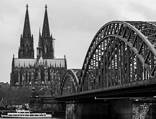 hansepuzzle 21335 - Kölner Dom Puzzle 1000 Teile | Gebäude Puzzle mit hochwertiger Puzzle Aufbewahrung: Kartonbox und Wieder verschließbarem Beutel | Puzzle-Maße: 60 x 46 cm von hansepuzzle