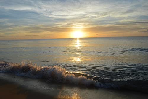 Hansepuzzle 25374 - Sonnenuntergang am Meer 2000 Teile | Natur Puzzle Mit Hochwertiger Aufbewahrung: Kartonbox und Wieder Verschließbarem Beutel | Maße: 90 x 60 cm von hansepuzzle