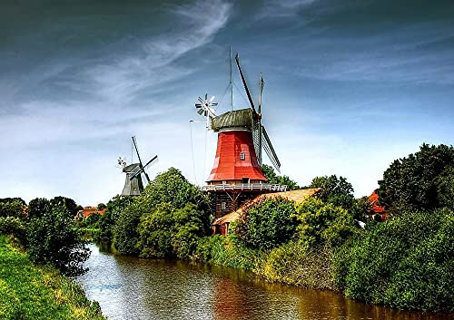 hansepuzzle 61216 - Ostfriesland Puzzle 130 Teile | Orte Puzzle mit hochwertiger Puzzle Aufbewahrung: Kartonbox und wiederverschließbarem Beutel | Puzzle-Maße: 28,7 x 20 cm von hansepuzzle