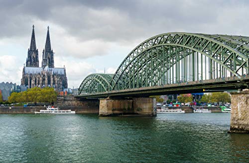 hansepuzzle 68632 - Köln Puzzle 500 Teile | Orte Puzzle mit hochwertiger Puzzle Aufbewahrung: Kartonbox und wiederverschließbarem Beutel | Puzzle-Maße: 46 x 30 cm von hansepuzzle
