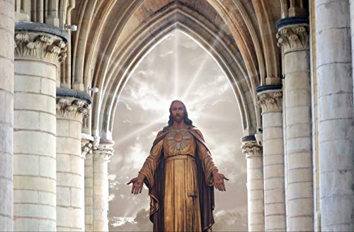 HANSEPUZZLE 69011 - Jesus Puzzle 500 Teile | Religion Puzzle mit hochwertiger Puzzle Aufbewahrung: Kartonbox und wiederverschließbarem Beutel | Puzzle-Maße: 46 x 30 cm von hansepuzzle