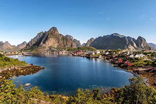 HANSEPUZZLE - Norwegen Puzzle 2000 Teile | Natur Puzzle mit hochwertiger Puzzle Aufbewahrung: Kartonbox und Wieder verschließbarem Beutel | Puzzle-Maße: 90 x 60 cm von hansepuzzle