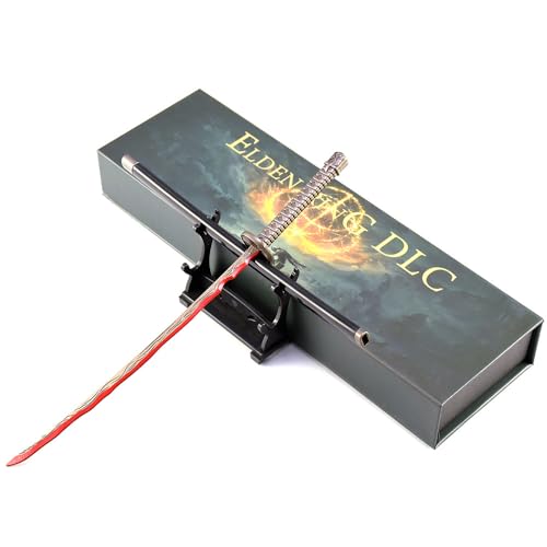 haobook Elden Ring Schwertmodell „Rivers of Blood – Mini-Katana-Ornamente mit Ausstellungsständer, Schreibtischdekoration, Spielesammlung, Geschenke für Gamer und Fans haobook Elden Ring Schwertmodell „Rivers of Blood – Mini-Katana-Ornamente mit Ausstellungsständer, Schreibtischdekoration, Spielesammlung, Geschenke für Gamer und Fans von haobook