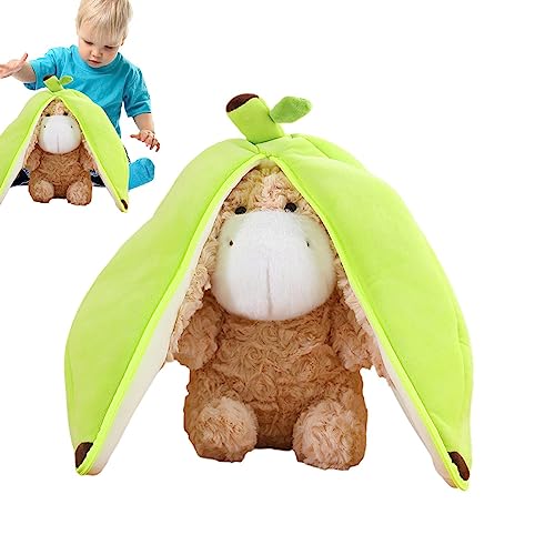 haoying Eselspielzeug aus Plüsch | Plüschspielzeug für Banane, Esel und Früchte zum Sammeln für Nickerchen, niedliche Plüschtiere zum Begleiten von haoying